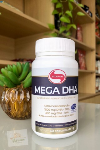 Mega DHA Ômega - VITAFOR - com 60 cápsulas - Menu com Saúde - Alimentos,  Bebidas e Suplementos